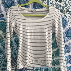 Striped H&M Scoopneck